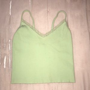 Lime green brandy Melville top